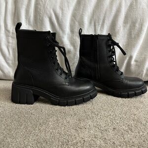 Black combat Boots